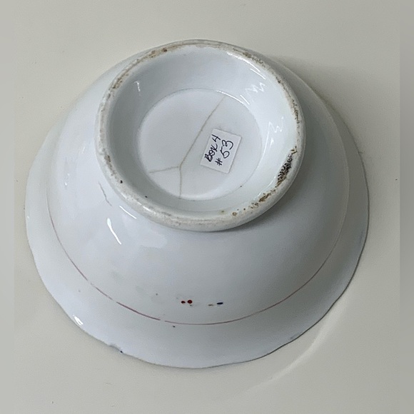 19th Century Vintage Gaudy Welsh Feather Pattern Lusterware Waste Slop Bowl - Picture 5 of 15